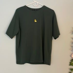 Green rubber duck shirt